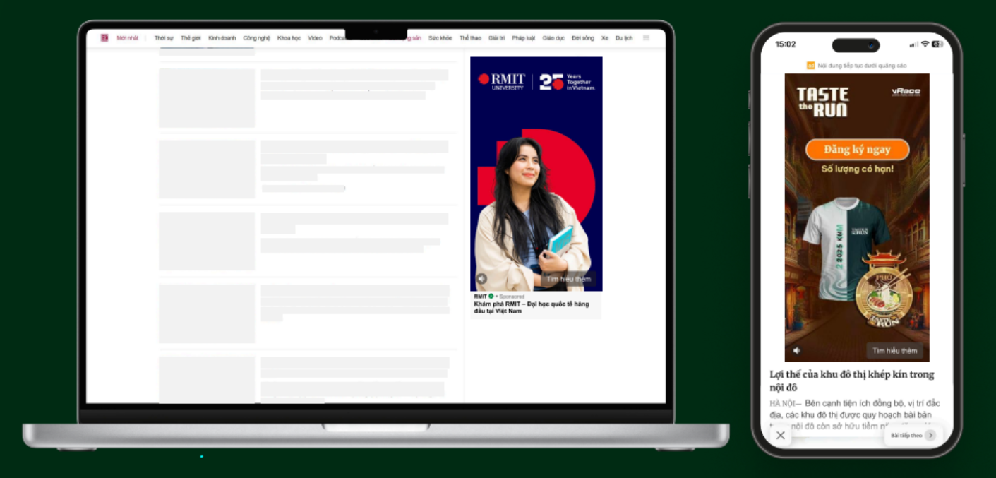 Demo định dạng Brand video ads của SmartAds