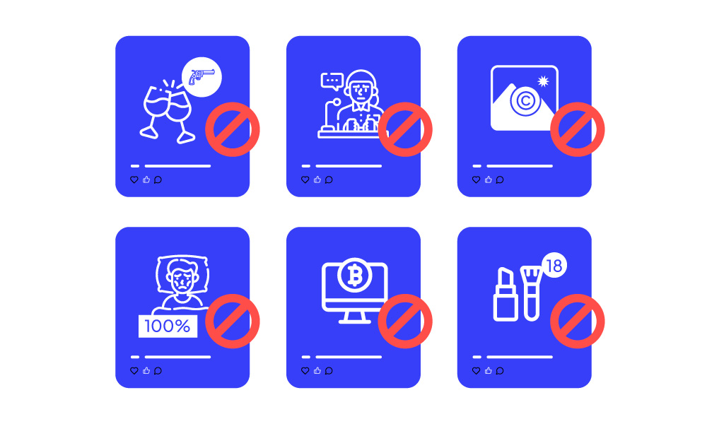 Restricted categories are among the reasons ad accounts get blocked