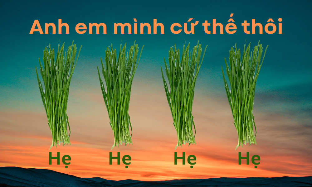 Trend Anh em mình cứ thế thôi hẹ hẹ hẹ