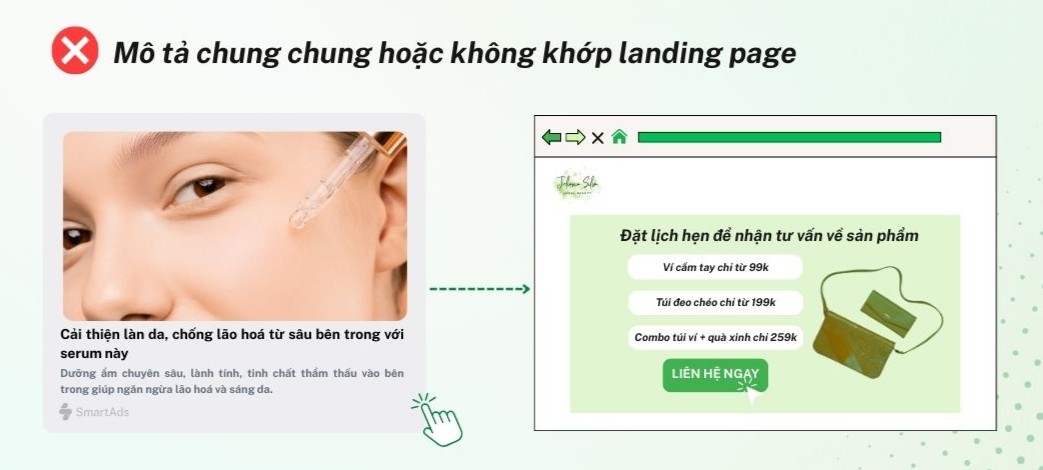 Landing page chưa tối ưu có thể gây tỷ lệ thoát cao, mất lead
