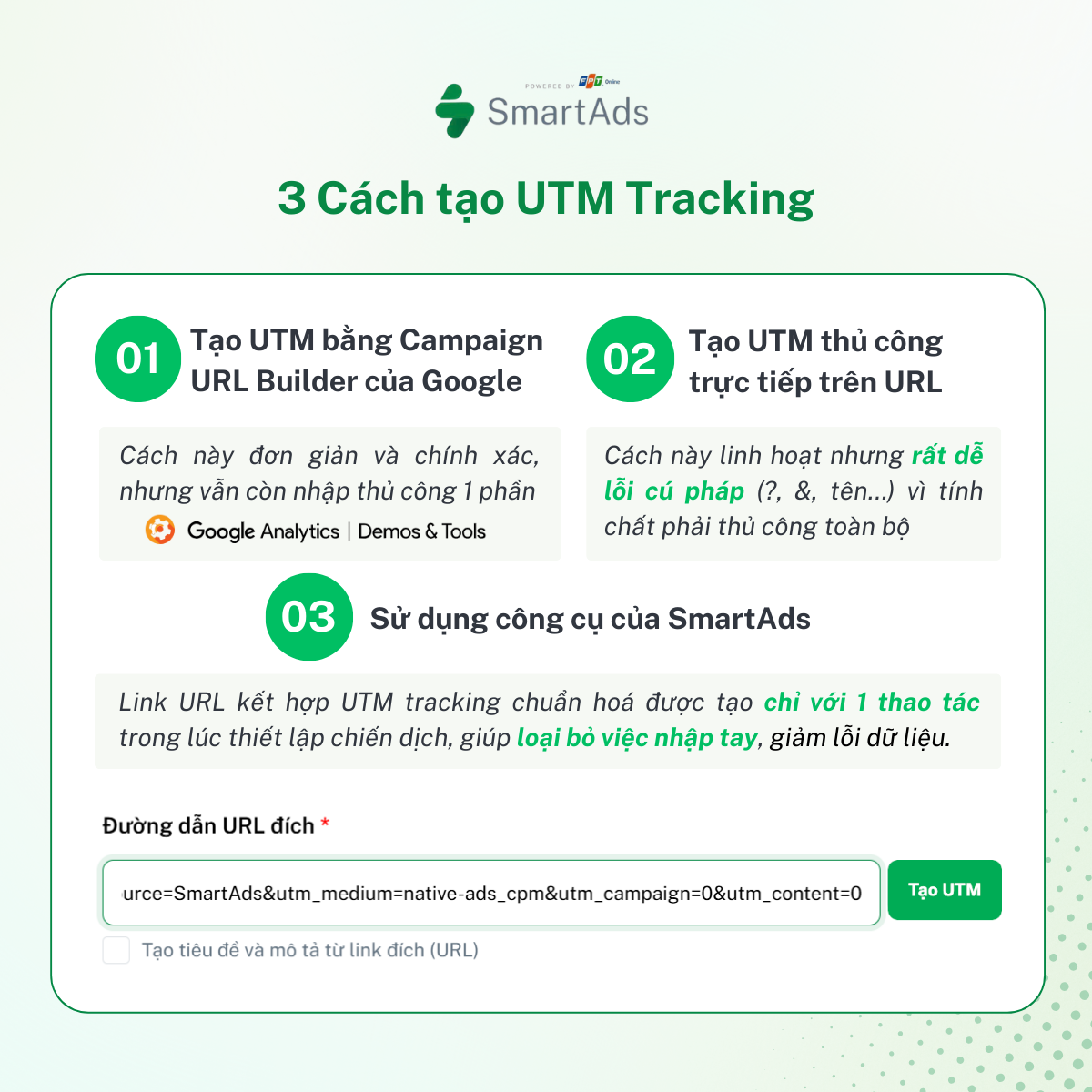 Ba cách thiết lập UTM dễ dàng với Google Analytics và quy trình chạy quảng cáo