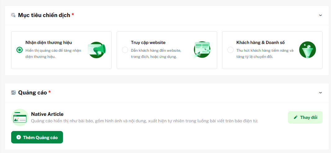 Set up creatives on SmartAds