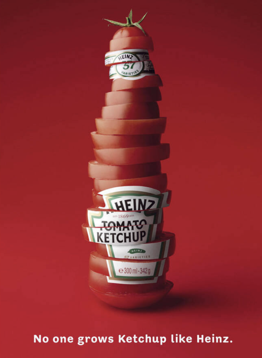 Heinz elevates visual impact through radical simplicity. (Source: Digital Synopsis)
