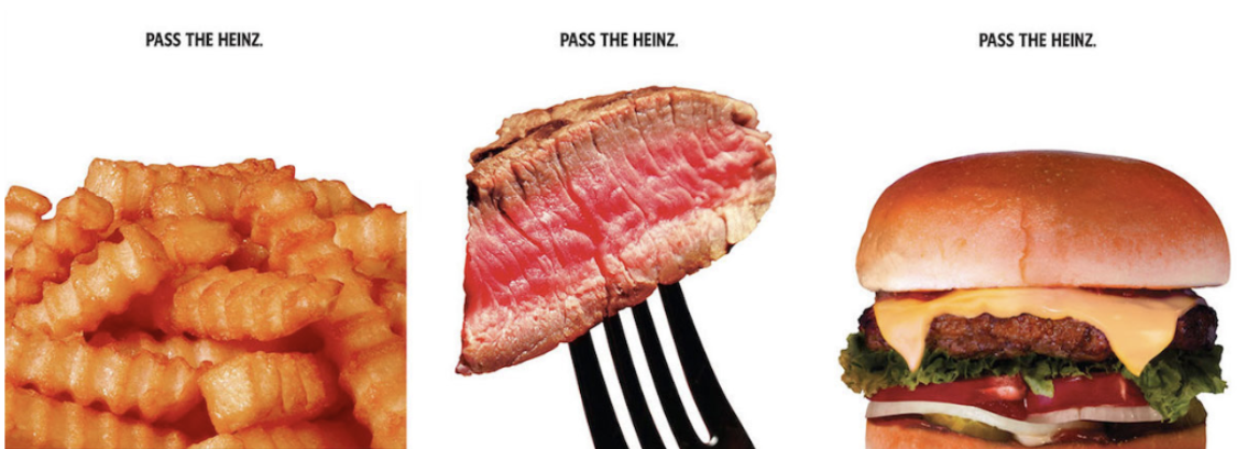 Heinz print ad using clever wordplay – Pass the Heinz