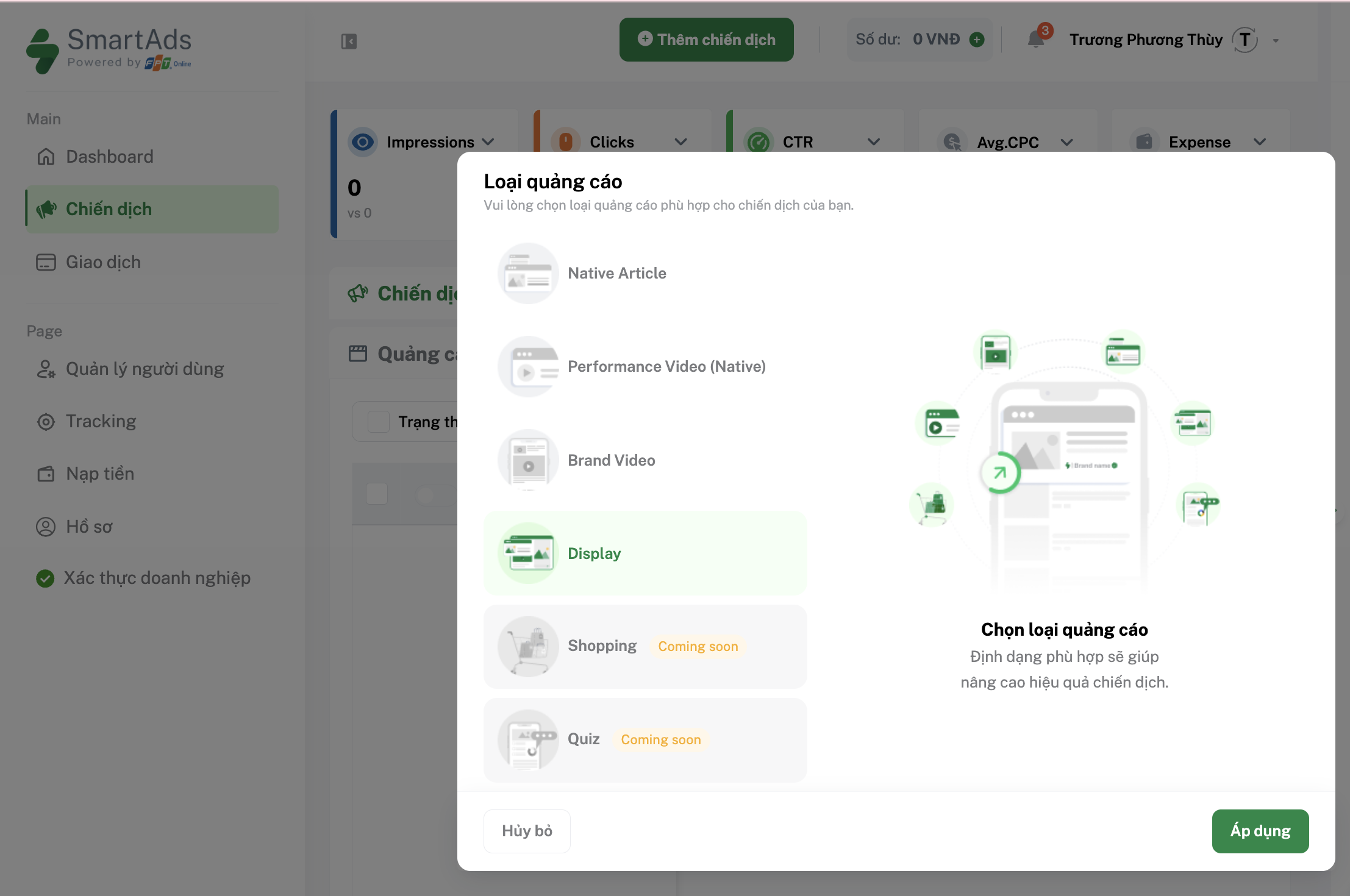 How to add Display Ads on SmartAds