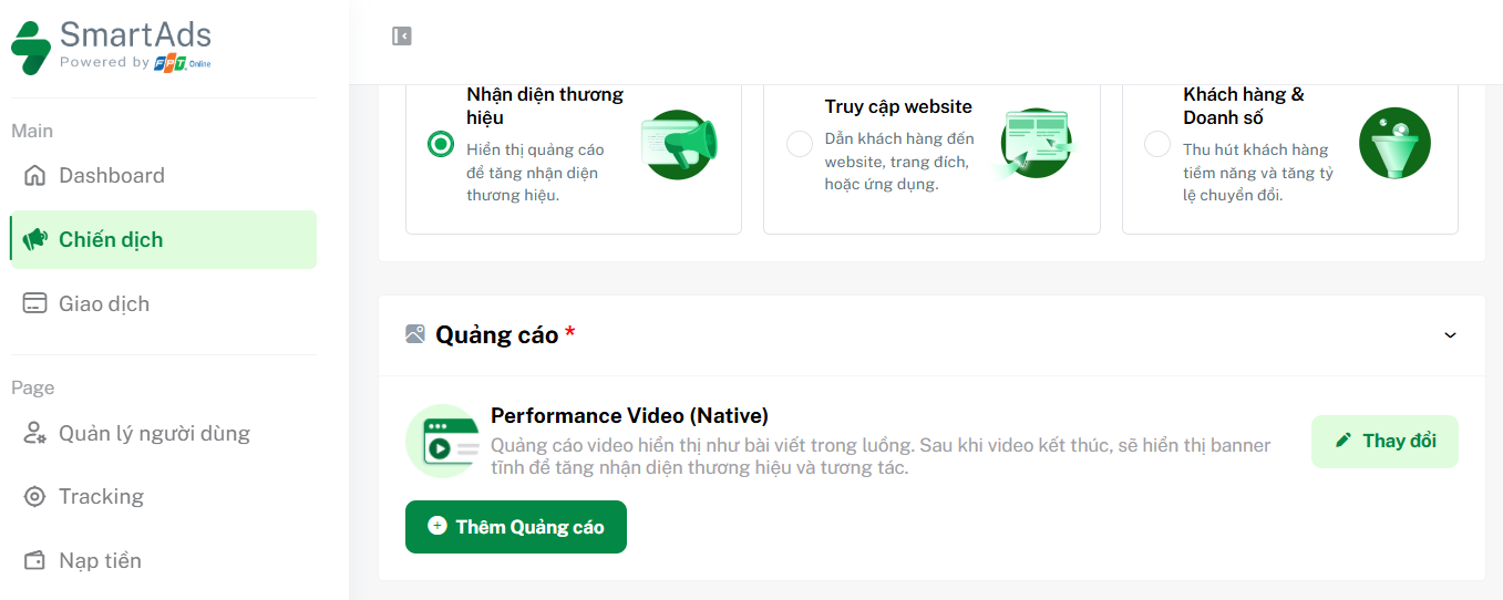 How to set up a Performance Video Ads campaign on SmartAds