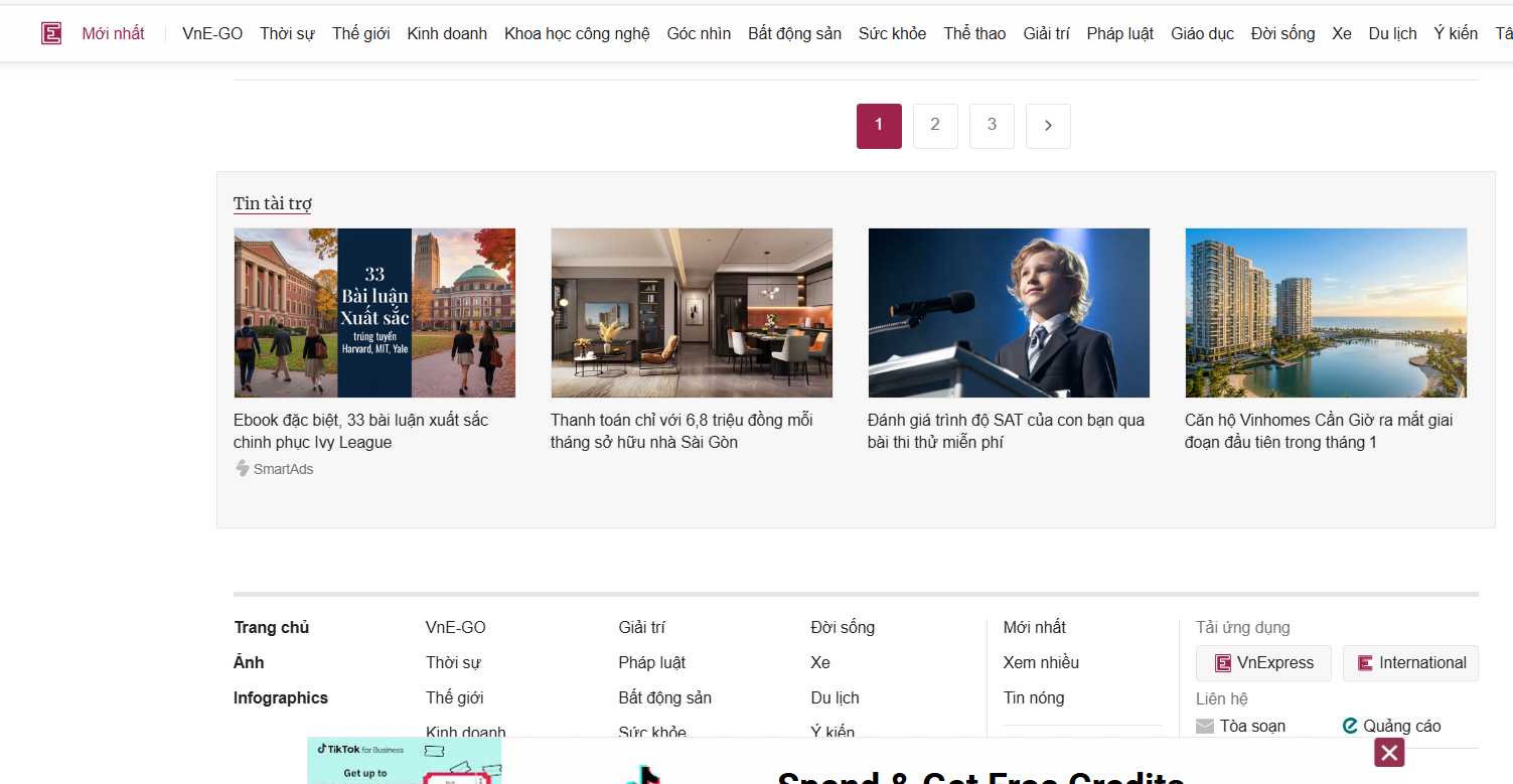 Minh họa mẫu quảng cáo native của SmartAds ở vị trí Sponsor Box