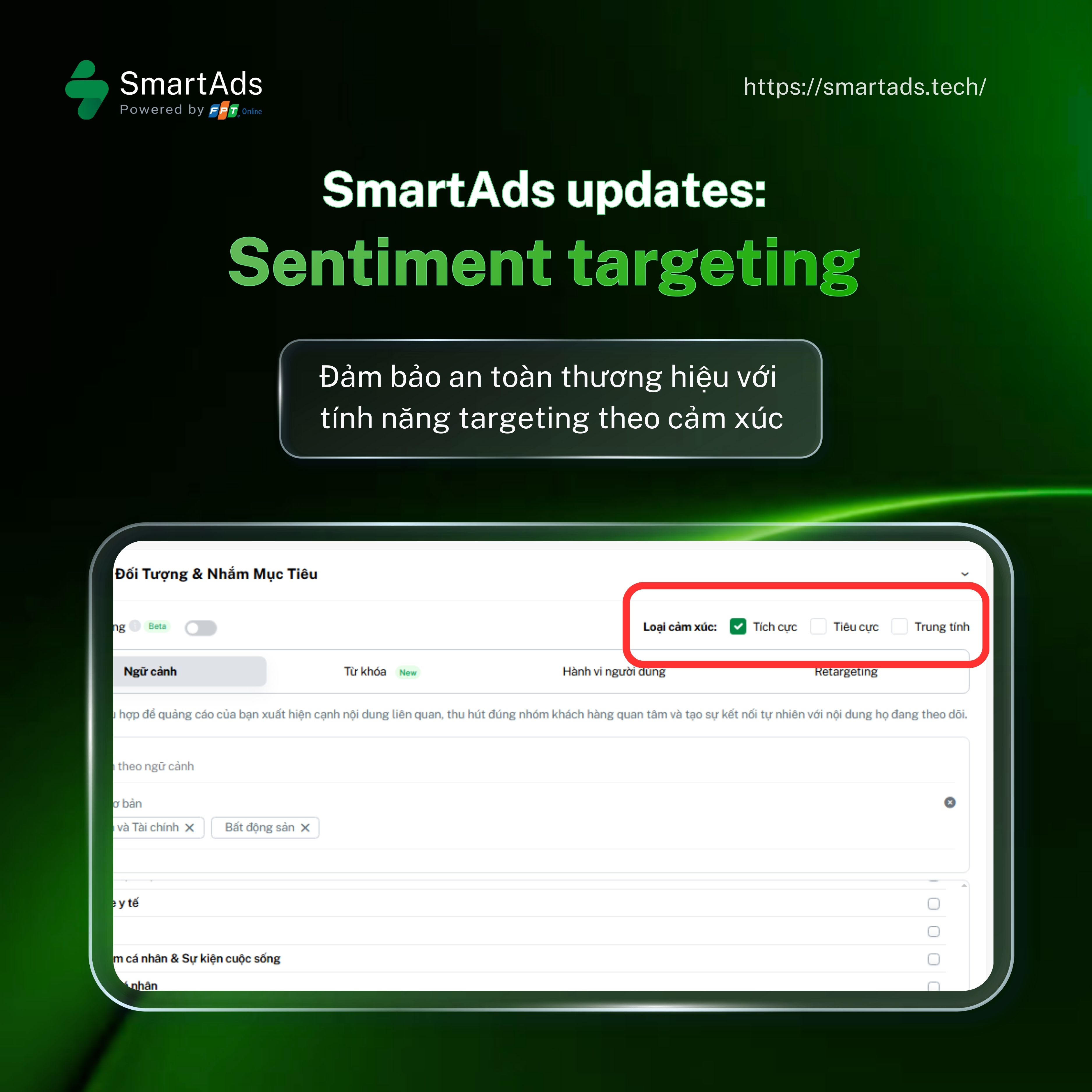 Tăng cường Brand safety với tính năng Targeting theo cảm xúc của SmartAds