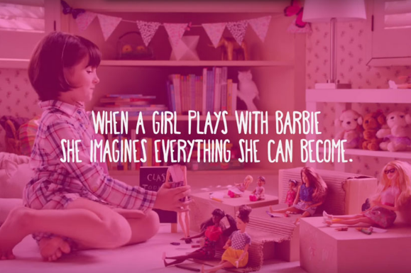 Image/Video source: Barbie official campaign (Mattel) – girls empowerment marketing