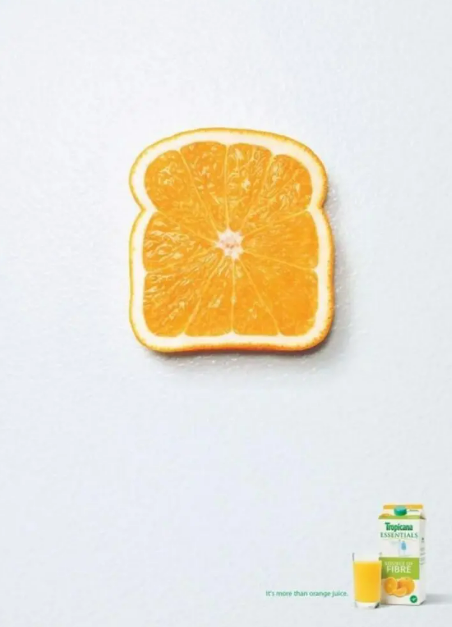 Quả cam được tạo hình như lát bánh mì nướng cho bữa sáng. (Nguồn: Penji)