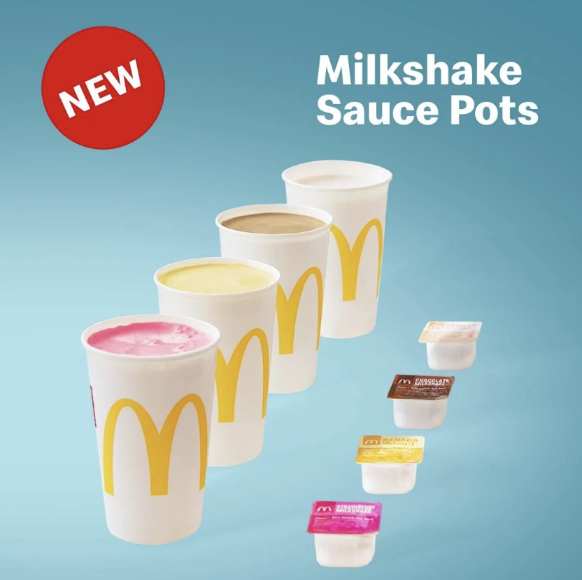 “Milkshake Sauce Pots” – ý tưởng hài hước trong chiến dịch Cá tháng Tư của McDonald's.
