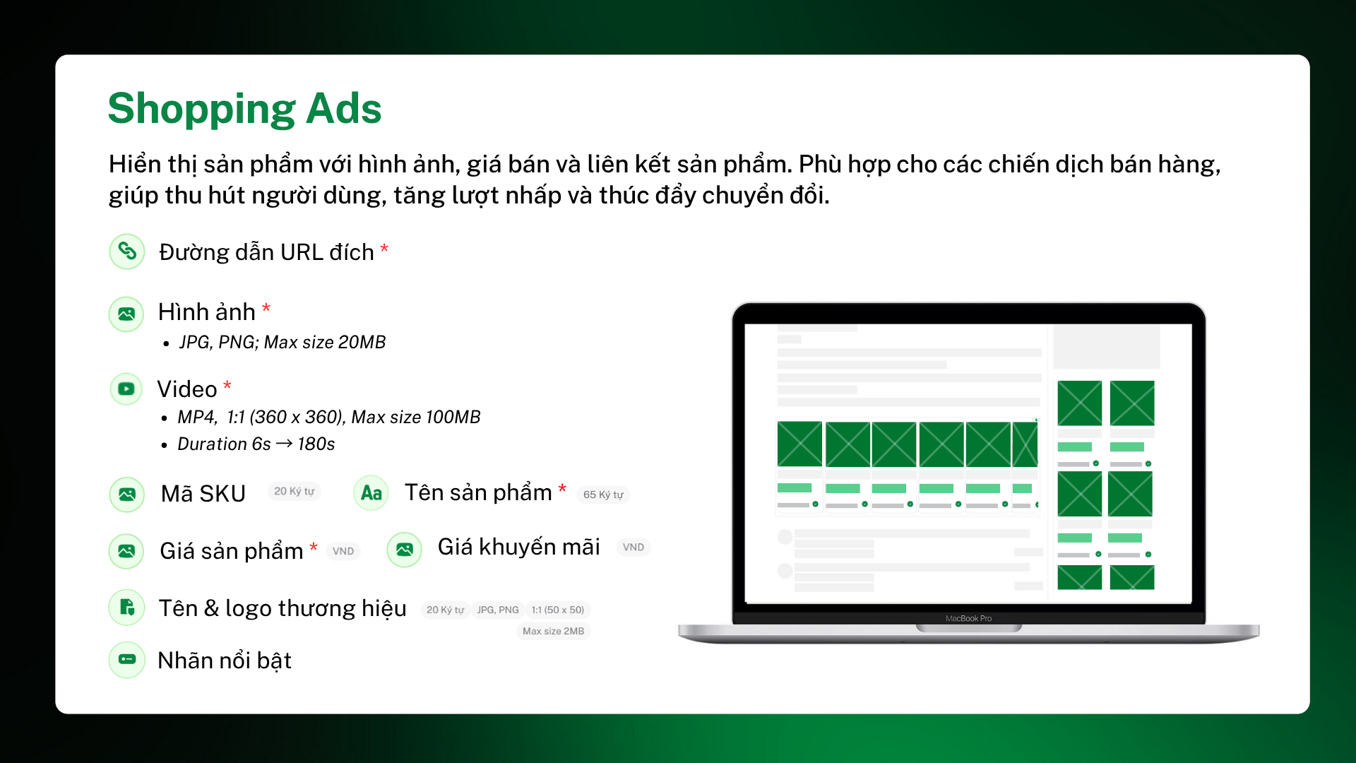 Tổng quan về định dạng Quảng cáo Shopping Ads trên SmartAds