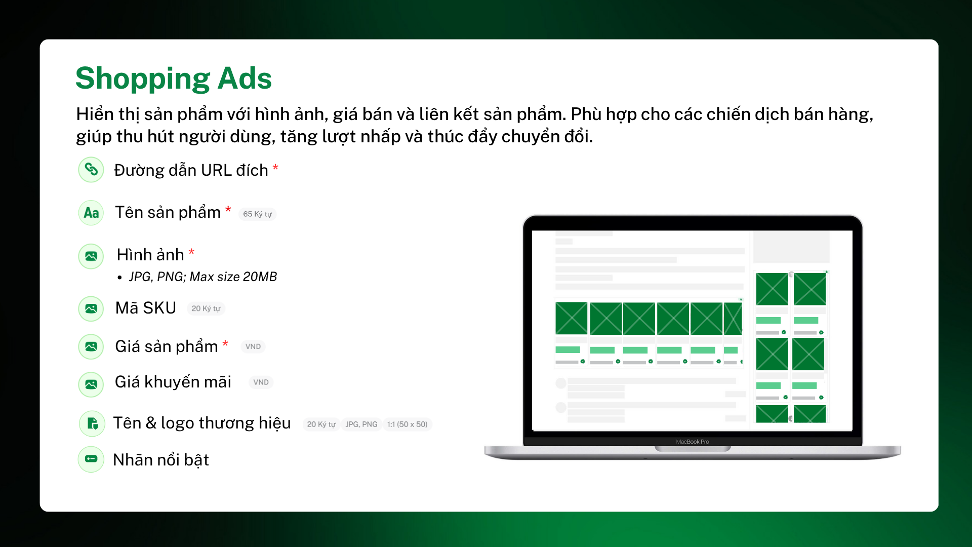 Tổng quan về định dạng Quảng cáo Shopping Ads trên SmartAds