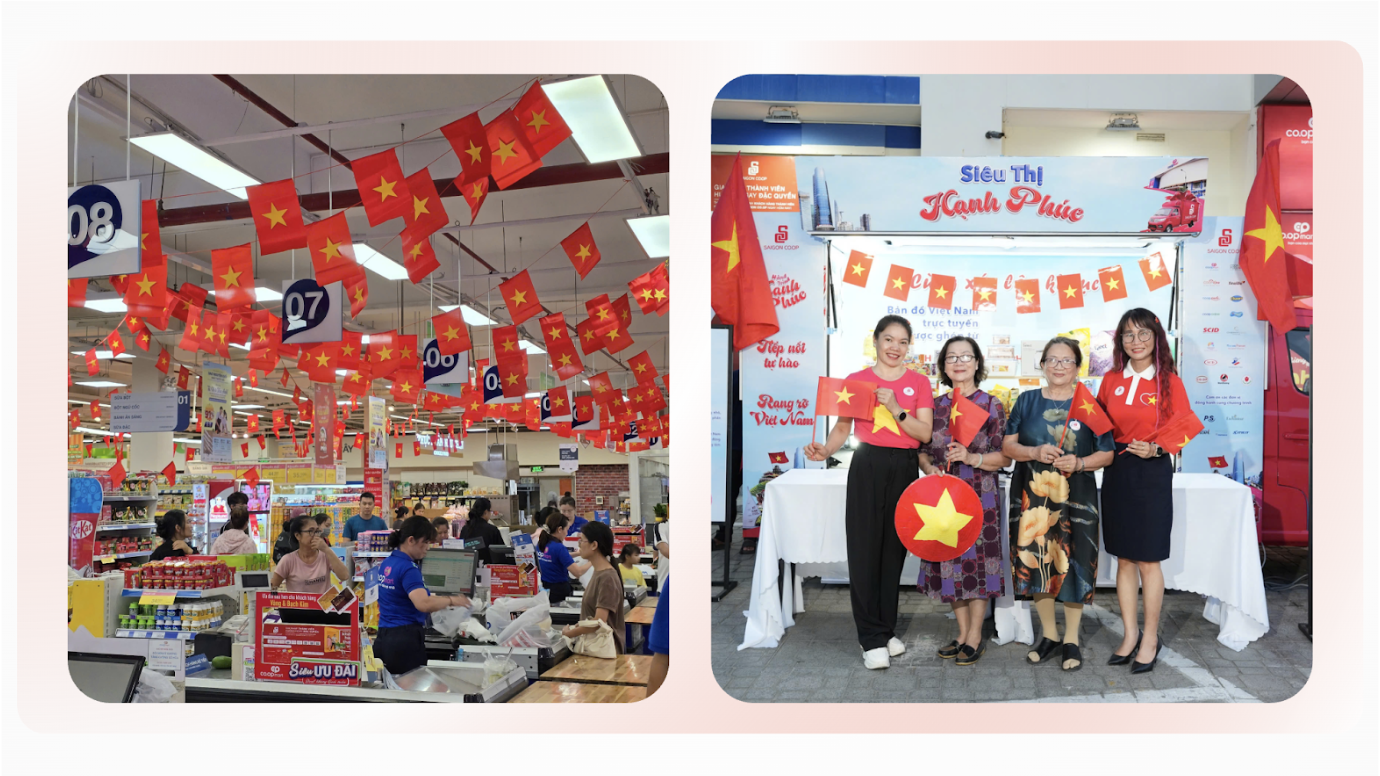 Chiến dịch Hành trình Hạnh phúc 2025 Saigon Co.op dịp 30/4 - 1/5. Nguồn: SAIGON CO.OP